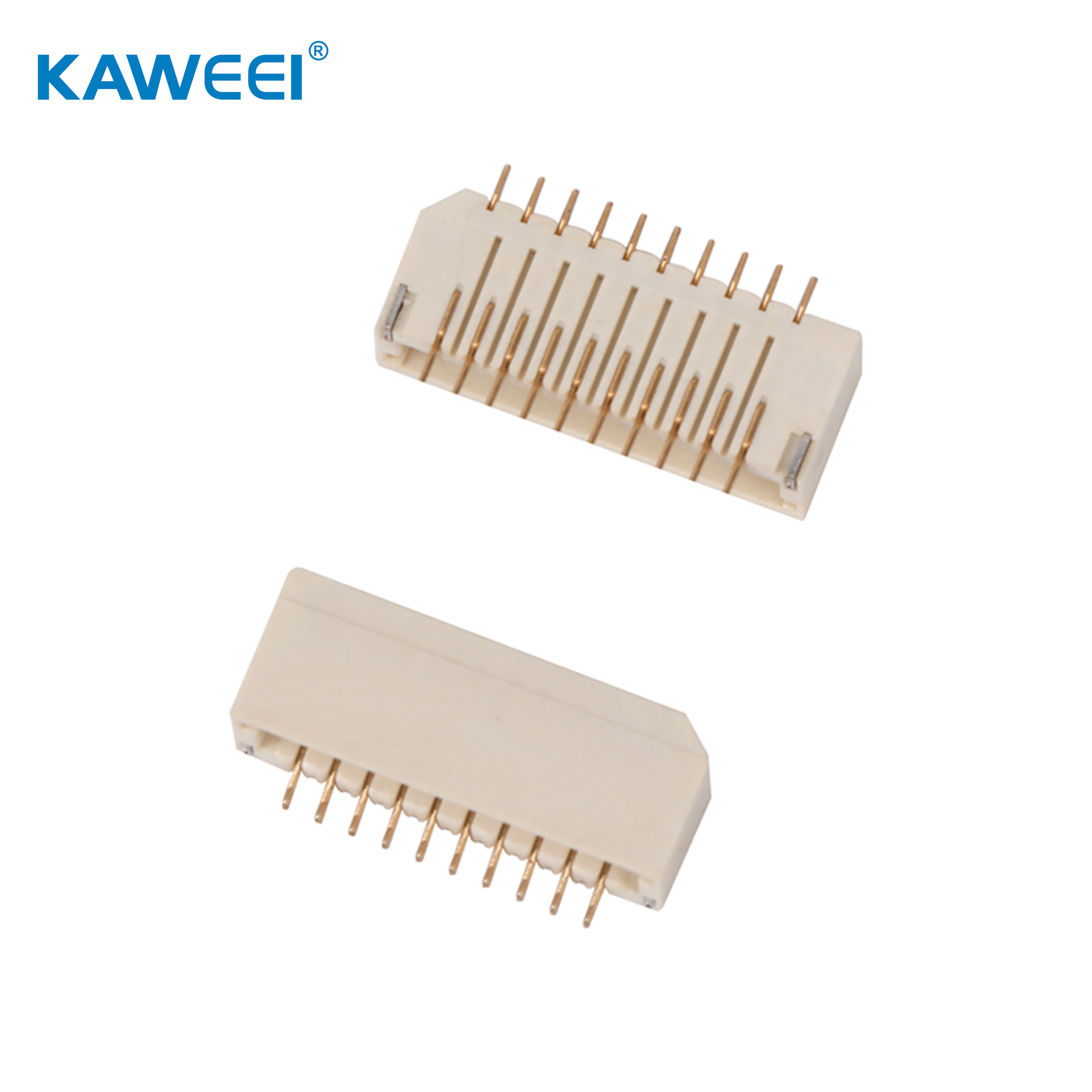 Fio tipo horizontal de 1,0 mm para placa conector PCB de cabeçalho 02 ~ 20Pin