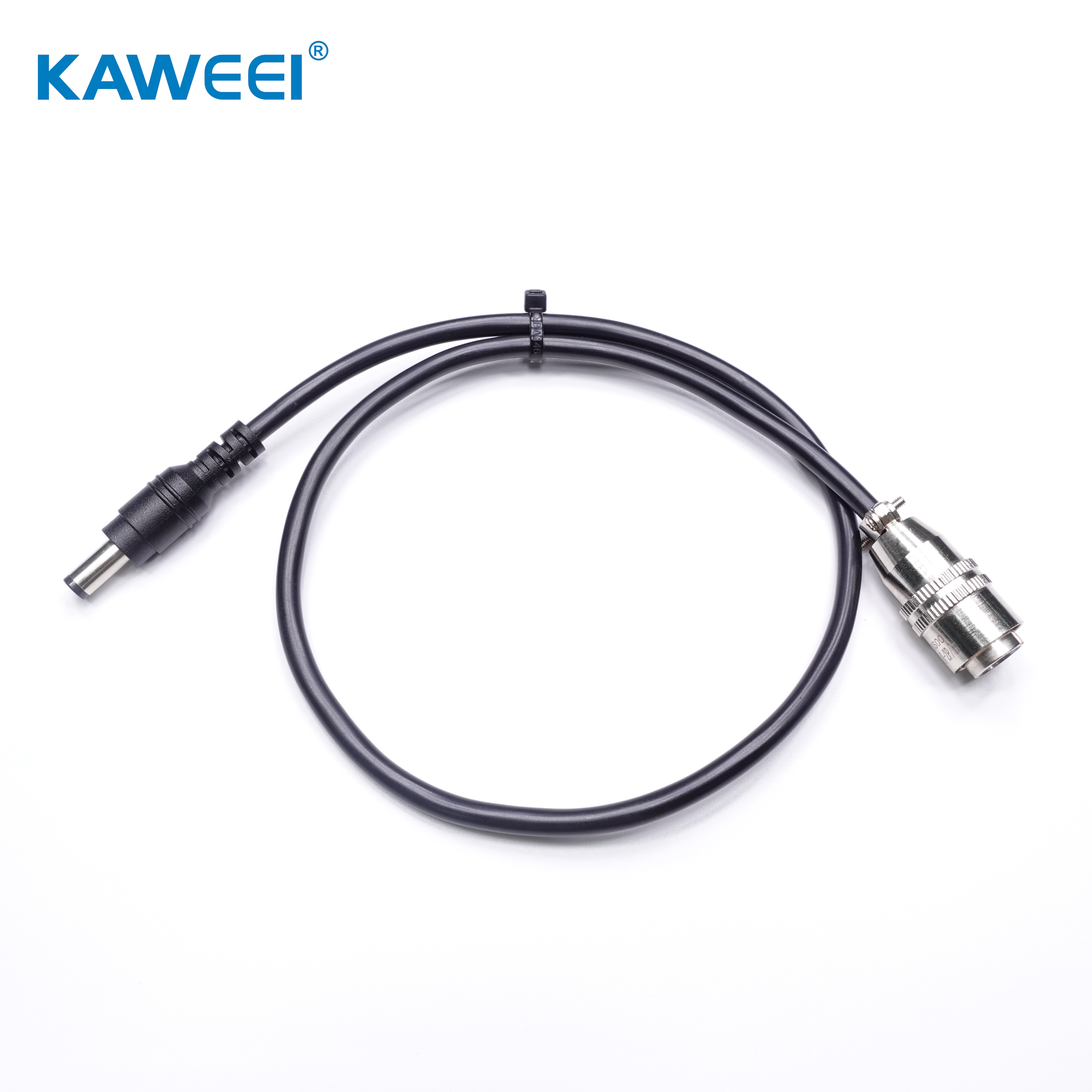 ክብ አቪዬሽን አያያዥ 2Pins ወንድ አየር አቪዬሽን GX12 ወደ ዲሲ ያቀና Plug Connector Cable Assembly ራስ-ሰር የኬብል መገጣጠሚያ