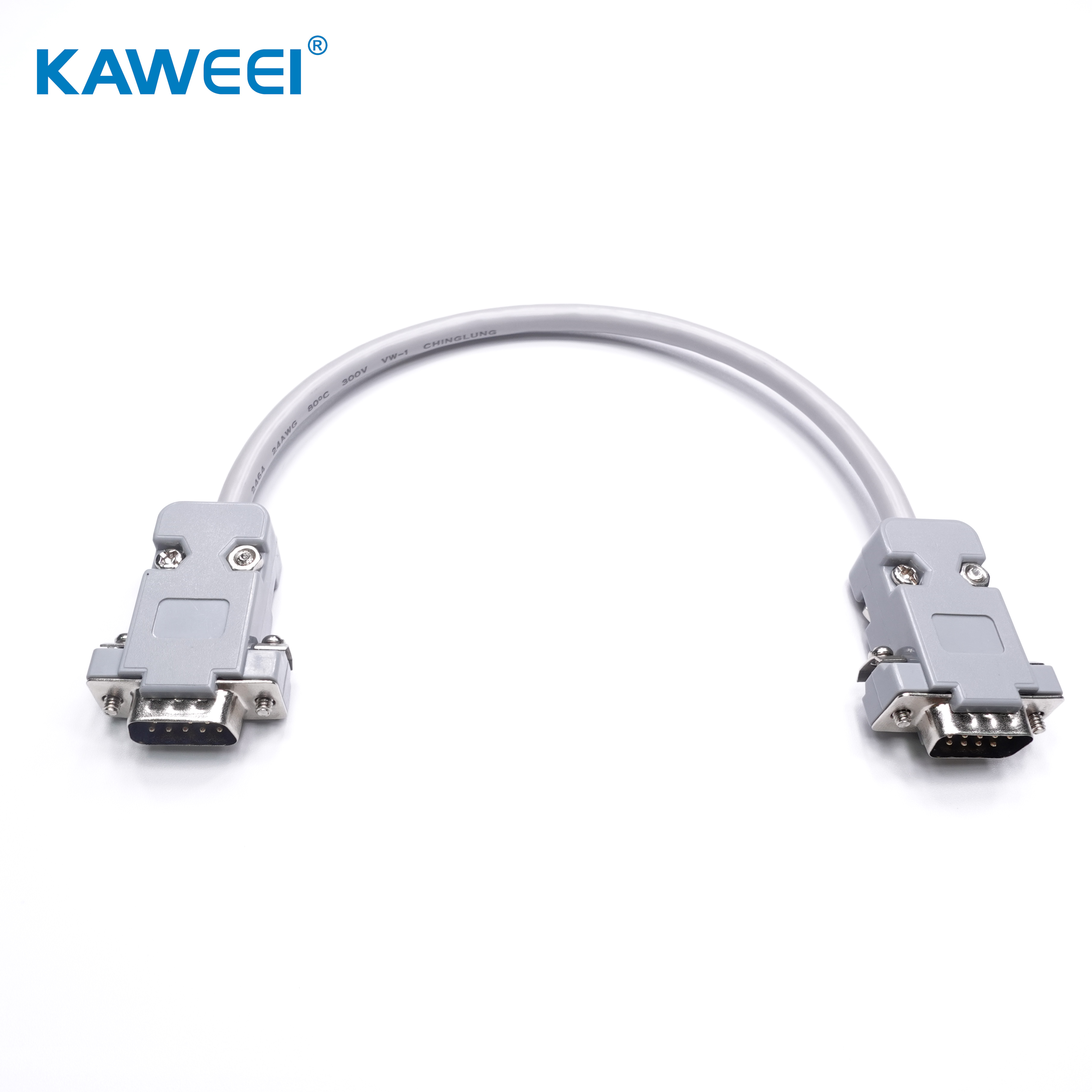 DB 9P Male to Male Cable Assembly For Computer peripheral Communications cable assembly