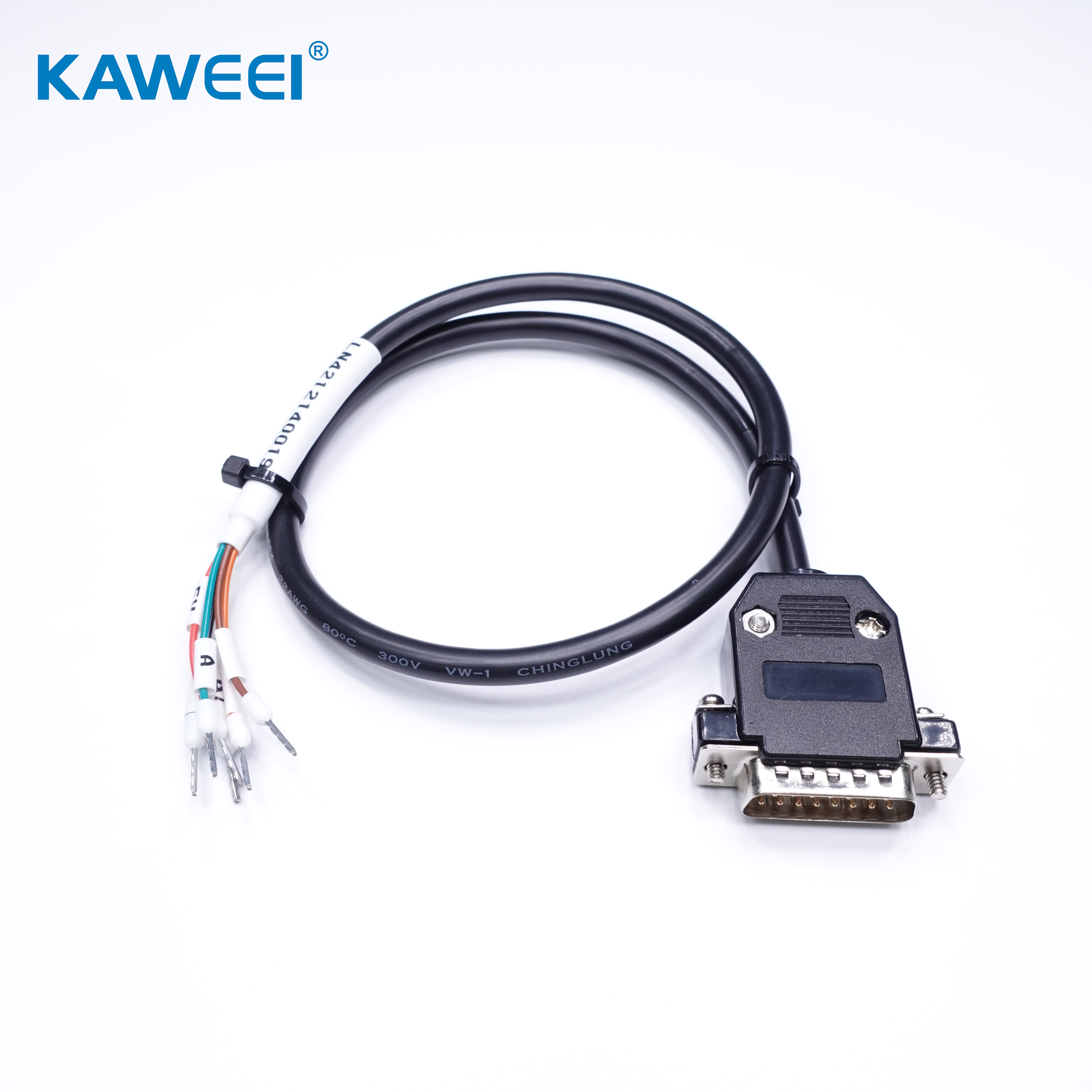RS232 DB15Pin Male D SUB Assembly Cable Computer Print Case Power Data Cable Communications cable assembly